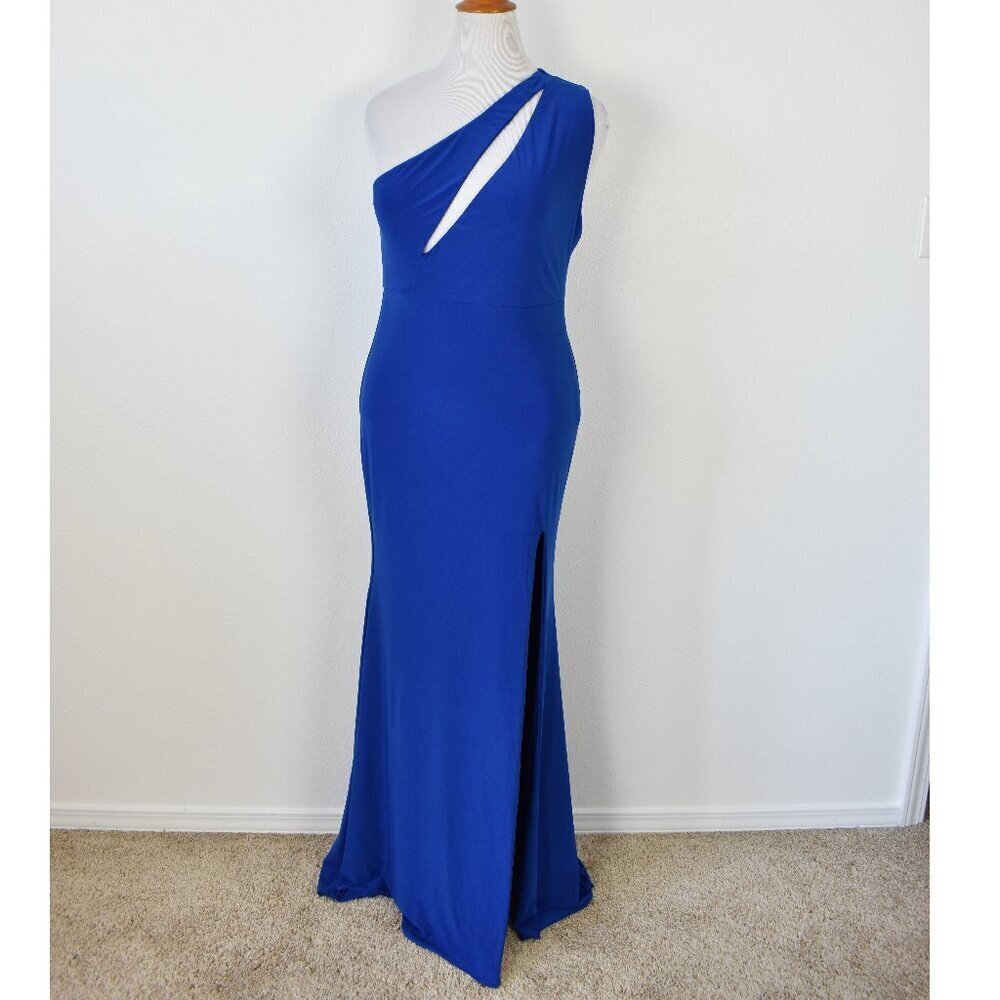 Club L London Up All Night Royal Blue One Shoulder Formal Dress - 14 - Picture 3 of 8